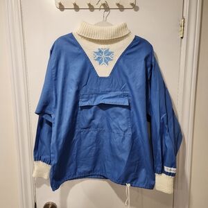 Vintage Fashioncraft Blue Anorak Sweater